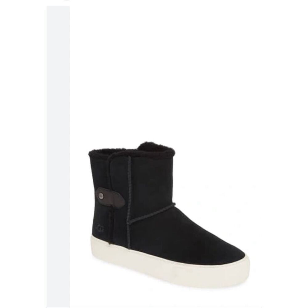 UGG Black Suede Priya Plush Sneaker Boot-9